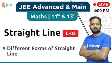 Different Forms of Straight Line - Straight Line (L-02) | Maths by Vishnu Sir | JEE Main/Advanced