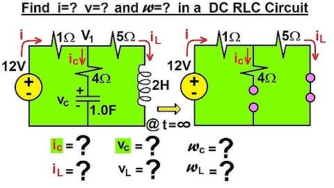 Electrical Engineering: Ch 7: Inductors (10 of 24) Find i=? v=? Energy Stored=? in a DC RLC Circuit