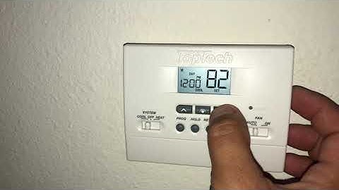 How to Reset an AC Thermostat