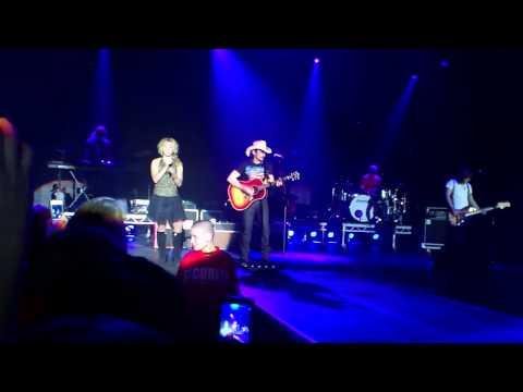 Brad Paisley and The Band Perry performing in Sweden 2012