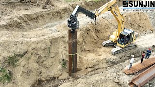 Unmatched Pile Driving Power  The Sunjin CE Pile Driver Dominates the Competition!