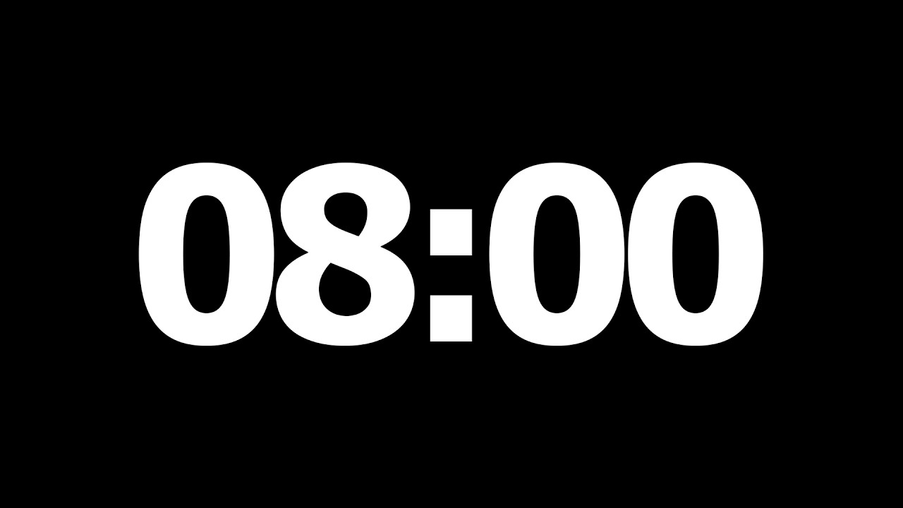 8 Minute Countdown Timer - YouTube