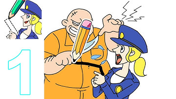 Draw Happy Police All Levels Gameplay Part 1 (IOS/Android)(Levels 1-94)