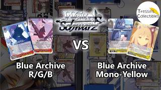 Blue Archive (R/G/B) vs. Blue Archive (Mono-Yellow) [Weiss Schwarz TCG]