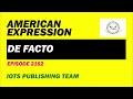 American expression e2162 de facto