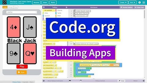 Code a Blackjack Card Game in App Lab on Code.org CS Principles AP Computer Science Performance Task