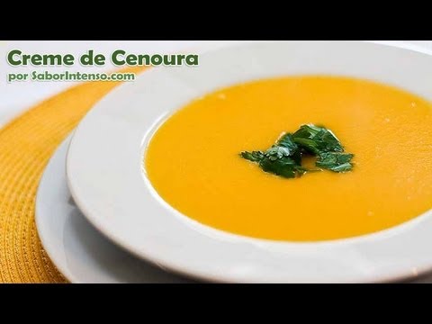 Vídeo: Como Fazer Sopa De Creme De Cenoura