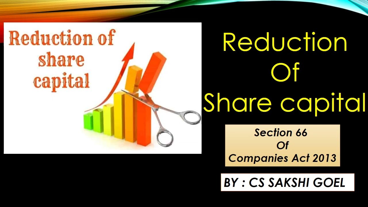 Reduction of share capital || Section 66 of companies act 2013 