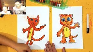 картинка: Рисуем кота - ОВОРЯЩЕГО ТОМА