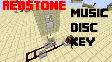 Minecraft Redstone: Music Disc Key (TUTORIAL)