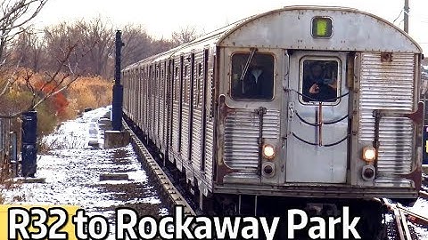 ⁴ᴷ R32 A Trains to Rockaway Park