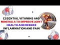 Stop joint pain  home remedie for joint pain  fix joint pain