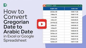 How to convert Gregorian Date to Arabic Date in Excel.