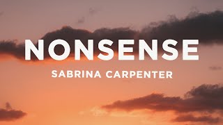 Sabrina Carpenter - Nonsense (Lyrics)