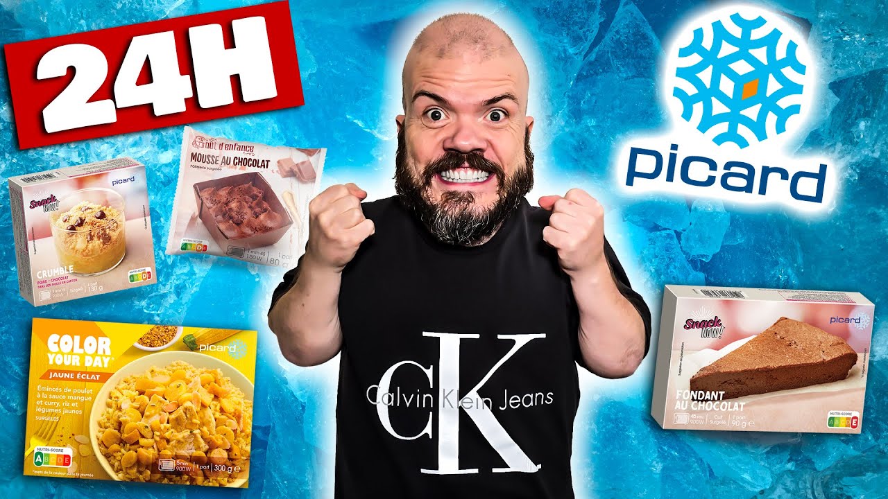 24h Où je mange que des produits surgelés PICARD 🥶