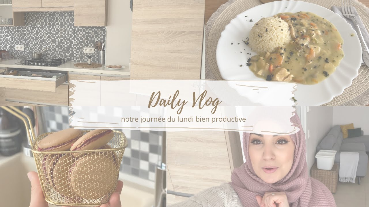 ❥  Notre journée du lundi productive ╳  macarons, crème brûlée, blanquette de poulet & activités