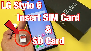 LG Stylo 6: How to Insert SIM CARD & SD CARD Properly