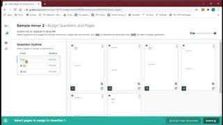 Gradescope demo: Assigning answers to their corresponding pages Tutorial Raising Regrade Request On Gradescope