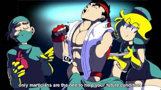StarBomb Ryu vs Ken Rap battle ||  ENG LYRICS
