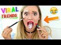 Viral Instagram Makeup Trends!! Wavy Eyebrows Tested! Alisha Marie