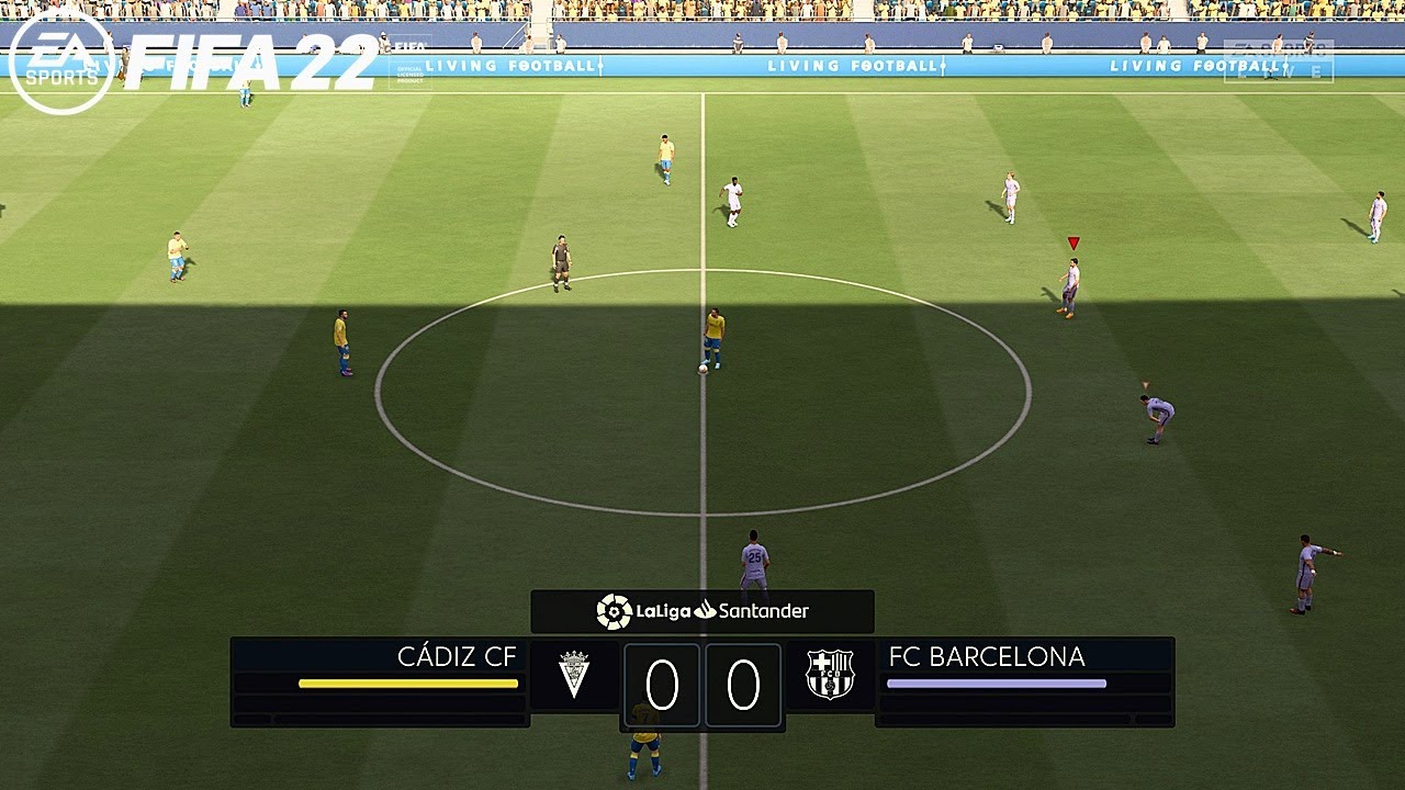 Cadiz vs Barcelona FIFA 22 La Liga Santander 2022 - Gameplay PC FULL HD