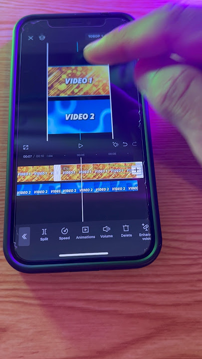How to Make 2 Videos into 1 Vertical Video in CapCut