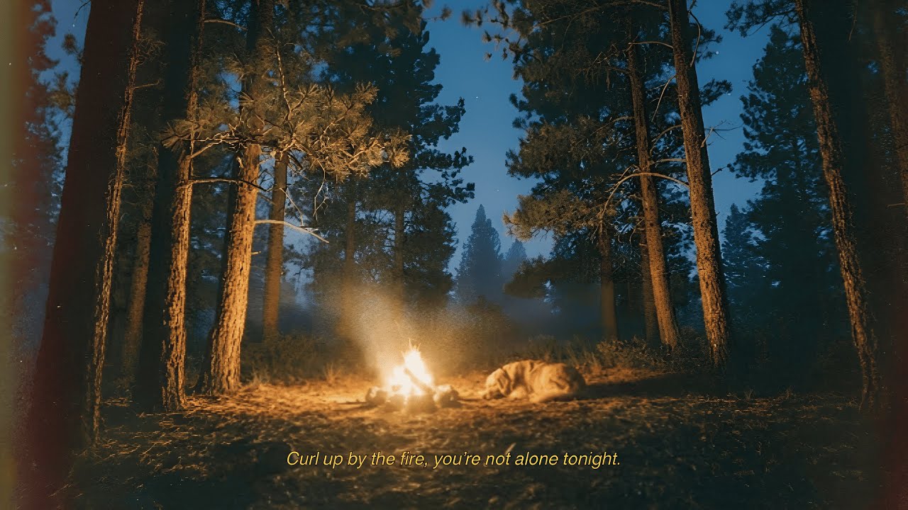 curl up by the fire, you're not alone tonight