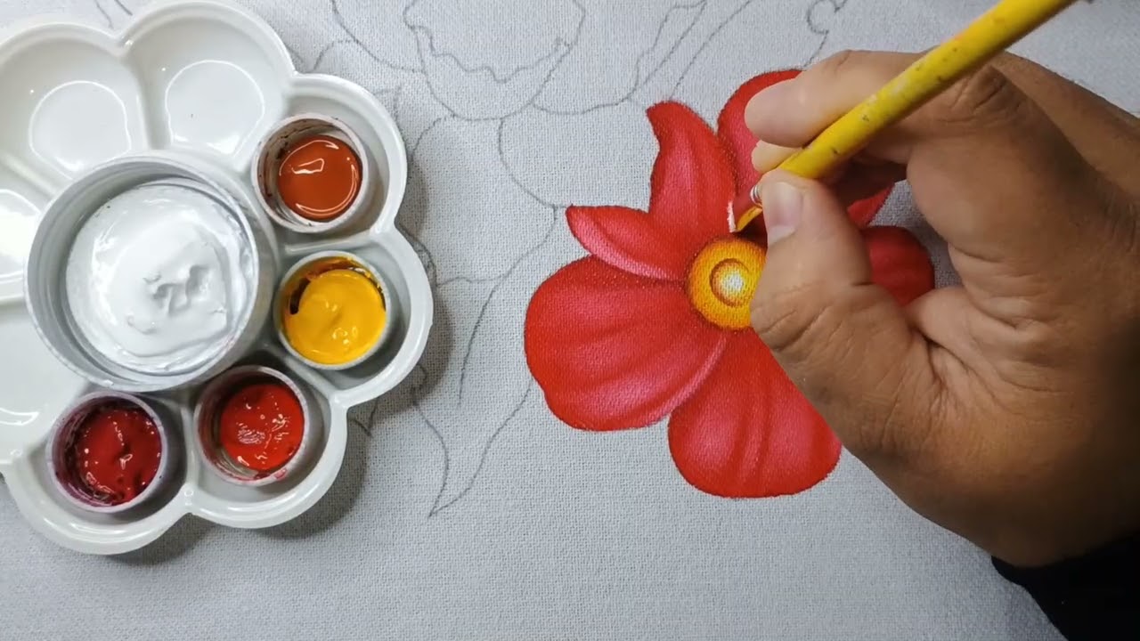 Flores Silvestres com Narcisos Pintura em Tecido Aula 570 - Apostila 3 Projeto 6