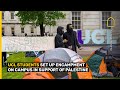 Inside the UCL encampment on campus as students show solidarity for Palestine