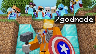 Minecraft Manhunt But I Am A God