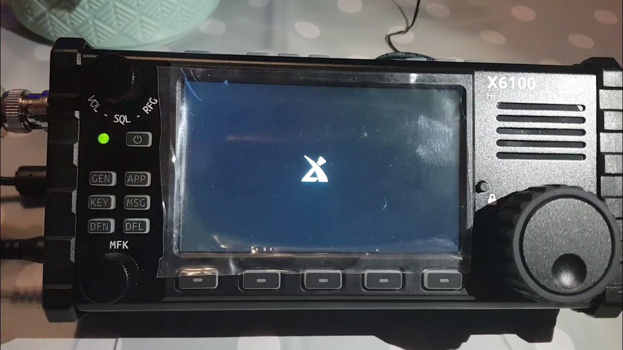 XIEGU X6100 Load Firmware image on sd card to radio for upgrade YouTube