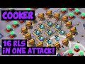 Cooker Tactics ✦ 16 RLs in one Attack, Sooka Ending! ✦ Massive Attack ✦ Boom Beach