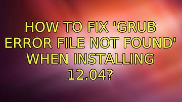 Ubuntu: How to fix 