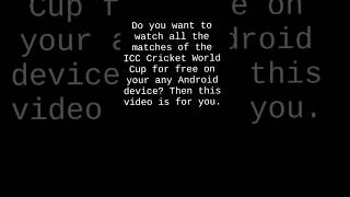How to watch ICC CWC on Android Mobile/Tablet/Tv #cricket screenshot 1