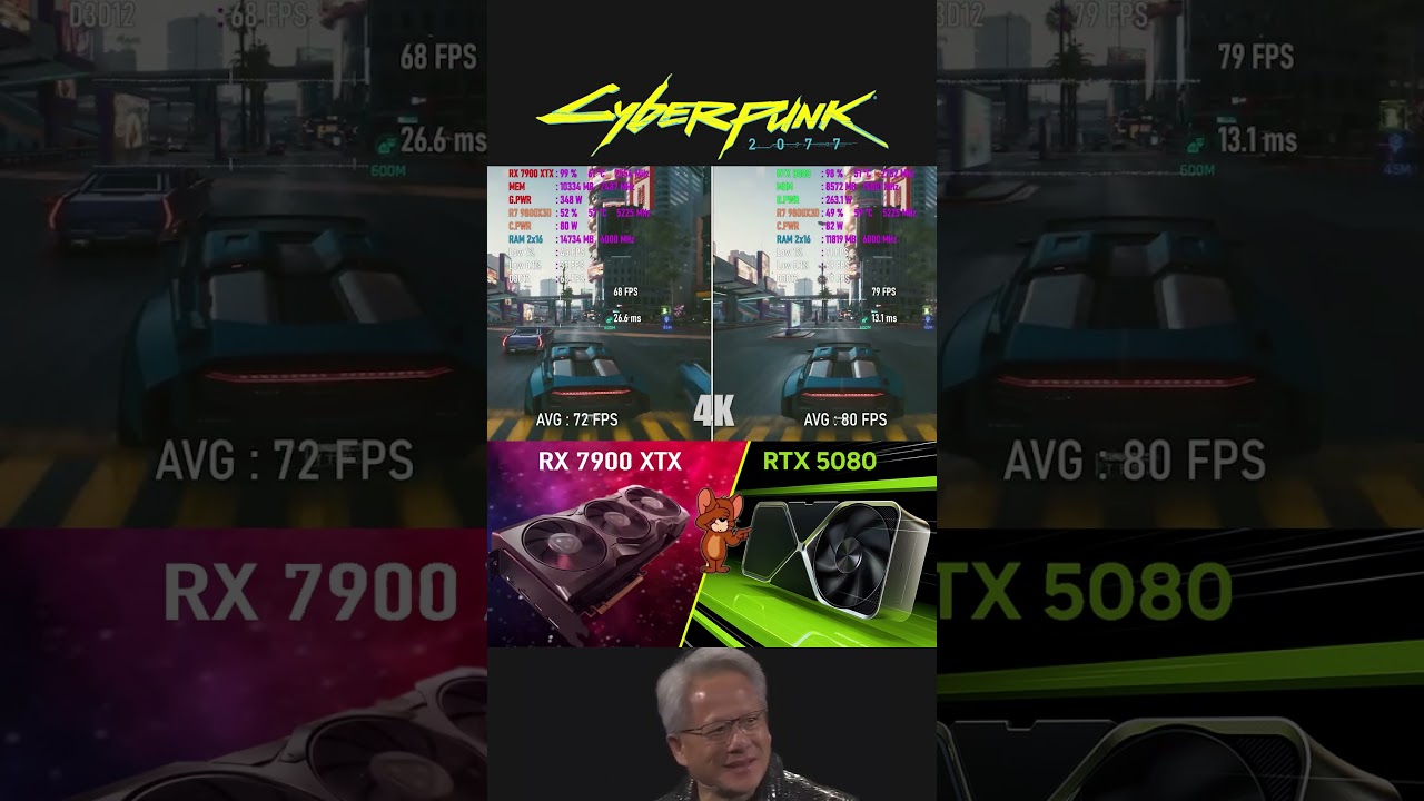 RX 7900 XTX VS RTX 5080 CYBERPUNK 2077 4K | 