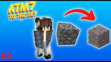 Auto Cobblestone Generator?! In SKYBLOCK?!?! All The Mods 7 To The Sky Eps 2