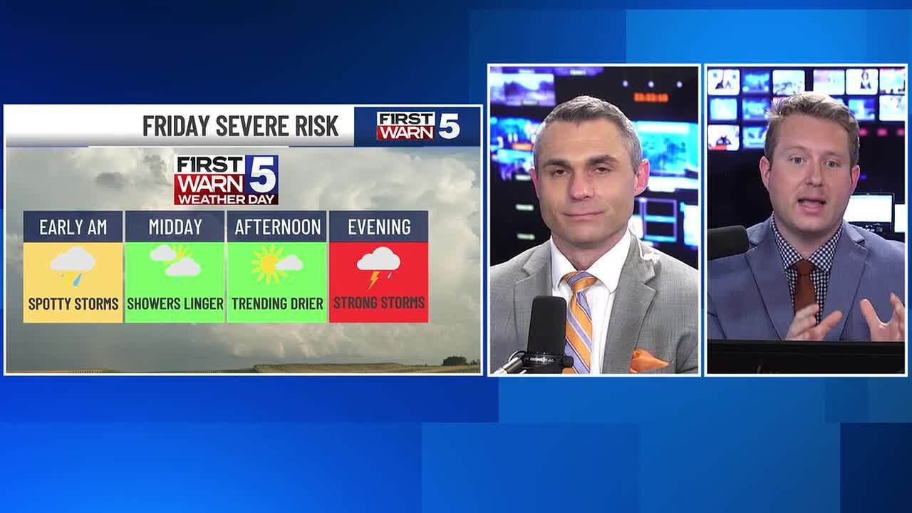 Friday will be a First Warn Weather Day due to growing confidence