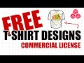 Free T-Shirt Designs for Commercial Use | Instant Download | Editable Vector Graphics Available