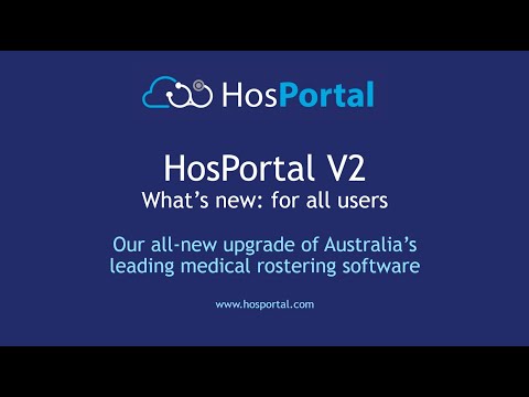 Introduction to the all new HosPortal