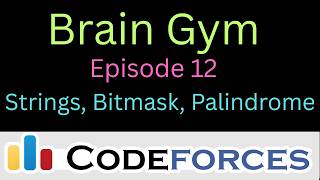 Viewing strings as bitmasks to solve Palindrome problems