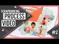 Scrapbooking Process Video #2 | One-page Scrapbook Layout with a Beach Theme