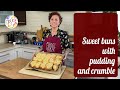 Sweet buns with pudding and crumble | Drożdżówki z budyniem i kruszonką | Polish food channel