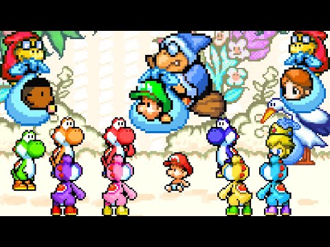 Yoshi's Island DS - No Damage 100% Walkthrough (World 1)