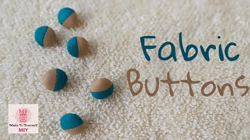 Make your own matching Fabric buttons DIY | Without machine| Easy to make buttons | 2 colour buttons