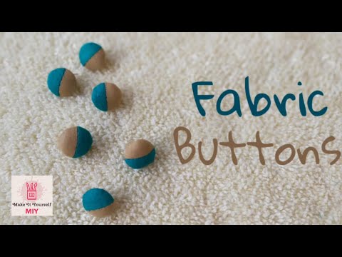 Make your own matching Fabric buttons DIY | Without machine| Easy to make buttons | 2 colour buttons