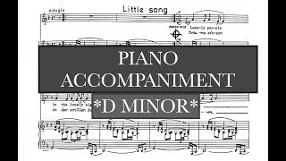 Little song (Robert Owens) D Minor Piano Accompaniment/Vocal Guide - Karaoke