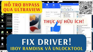 🎬FIX Driver Gaster Tool iBoy và Unlocktool - Trợ Giúp Qua Ultraview Bypass Full iCloud iPhone iPad
