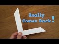 How To Make a Paper Boomerang - Origami