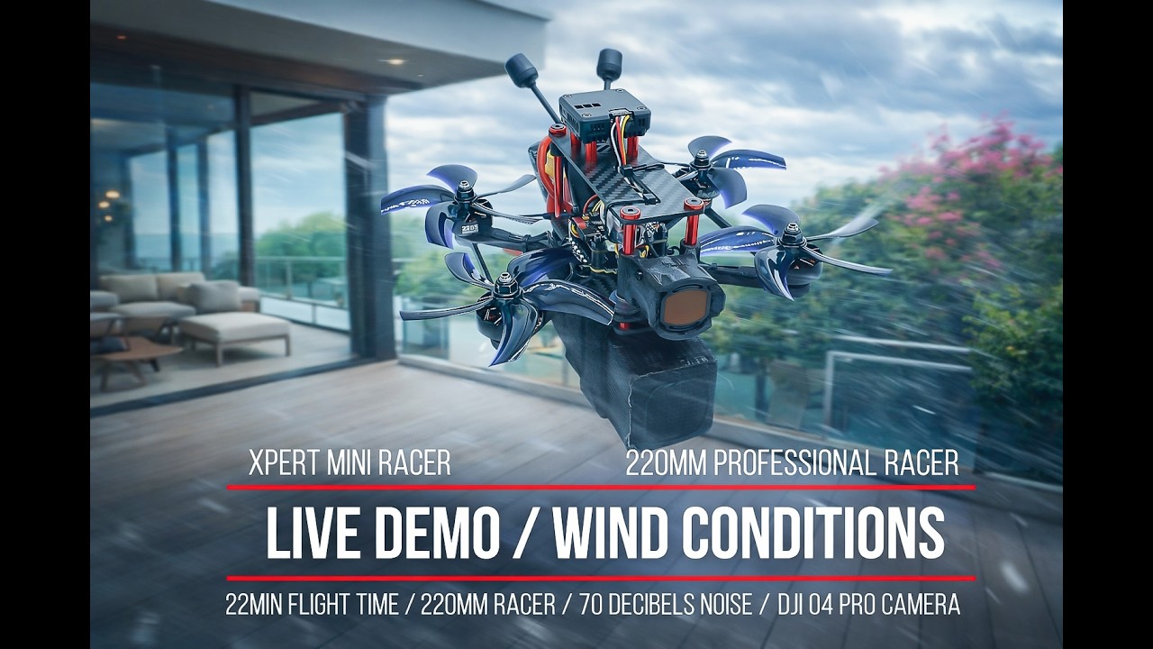 Live demo of some of the Xpert Mini Racer’s capabilities in windy ...