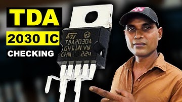 How to check TDA 2030 IC Using Multimeter